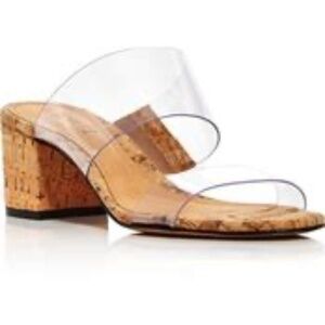 Current Schutz ‘Victorie’ clear block heel sandals